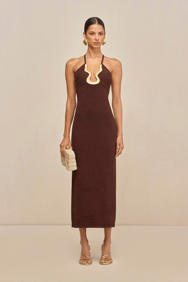 VALMA KNIT DRESS - JAVA