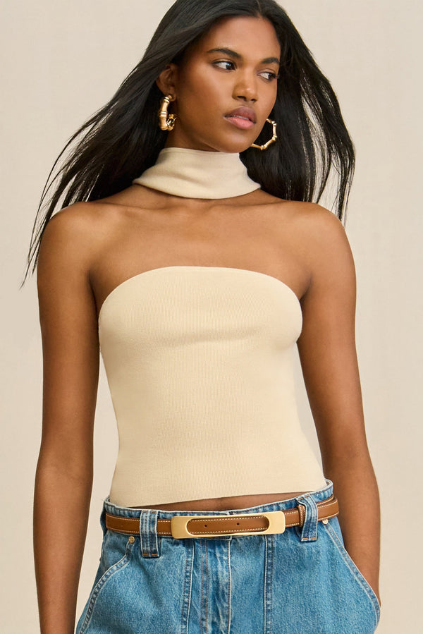 WALI KNIT TOP - BEACH